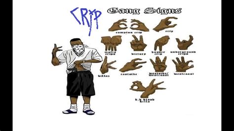 crip gang sign